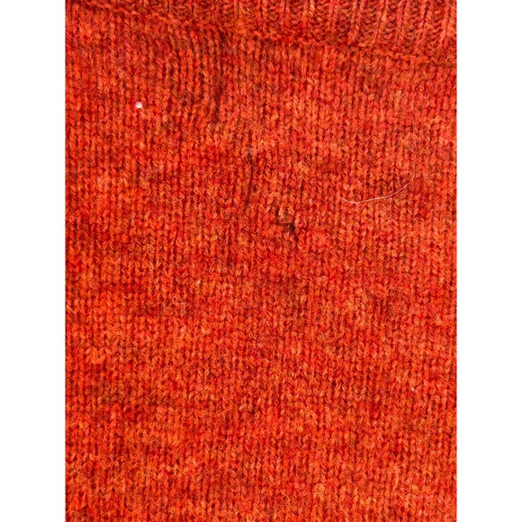 Polo Ralph Lauren Womans Orange Lambs Wool Size L Sweater - Picture 4 of 5